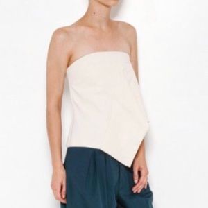 Daniella Kallmeyer Ivory Strapless Top with Wave